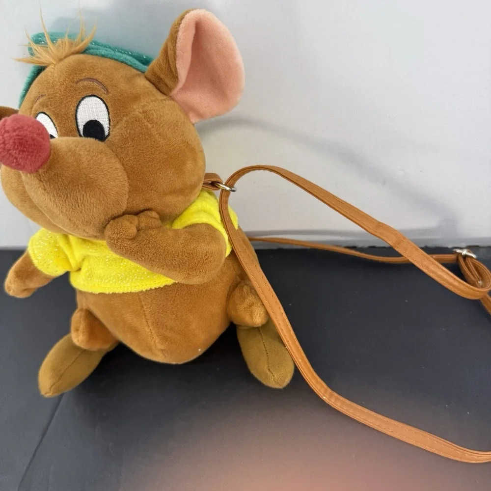 Rare Gus-Gus  Plush DISNEY Girls Cross Body Bag Cinderella Character